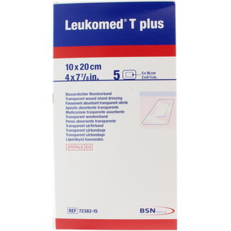 Leukomed Transparant wondverband T plus 10.0 x 20cm 5 Stuks