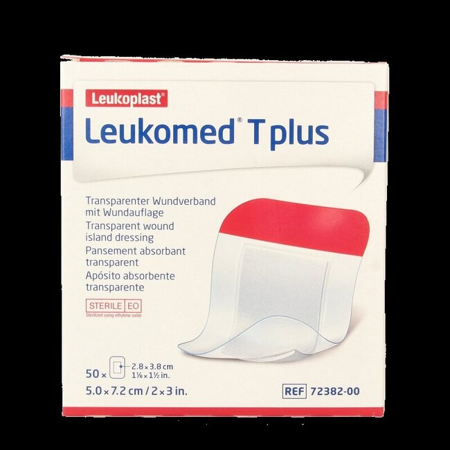 Transparant wondverband T plus 7.2 x 5cm 50 Stuks