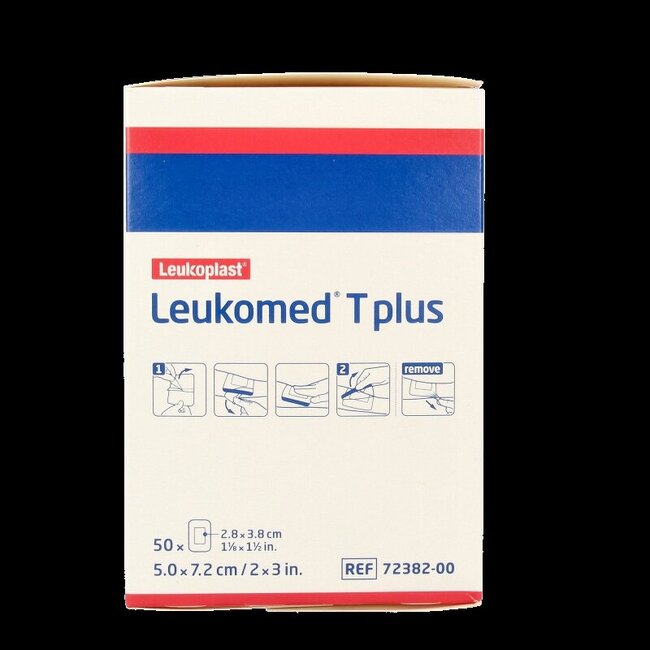 Leukomed Transparant wondverband T plus 7.2 x 5cm 50 Stuks