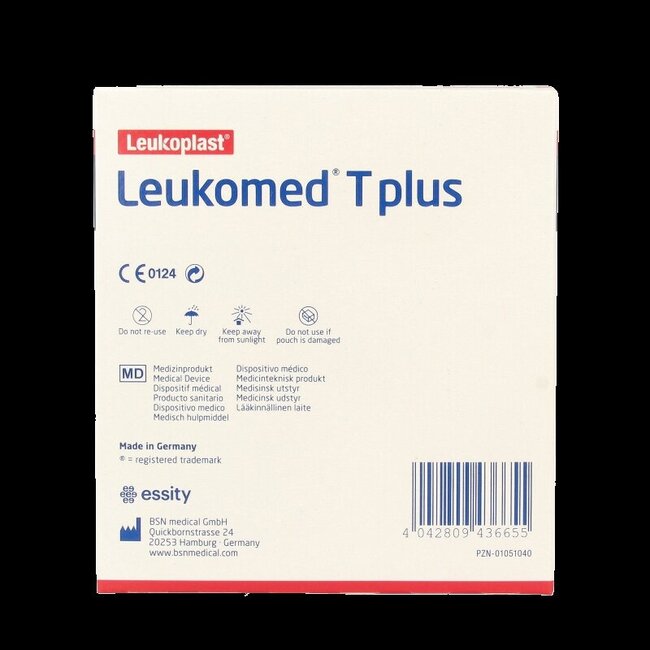 Leukomed Transparant wondverband T plus 7.2 x 5cm 50 Stuks