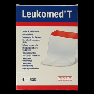 Leukomed Transparant wondverband T 8.0 x 10cm steriel  5 Stuks