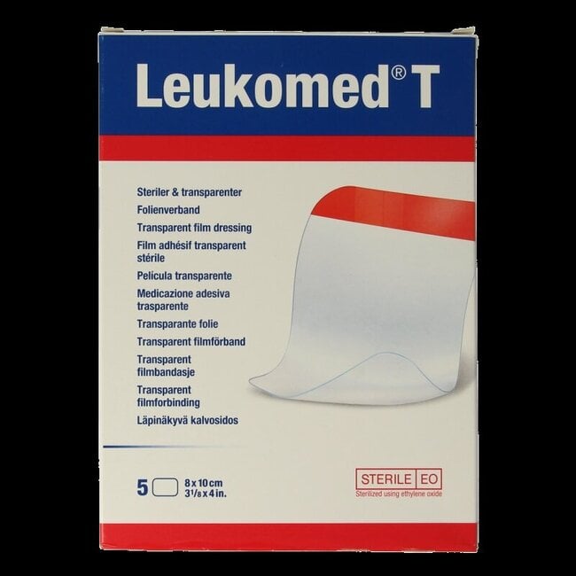 Transparant wondverband T 8.0 x 10cm steriel  5 Stuks