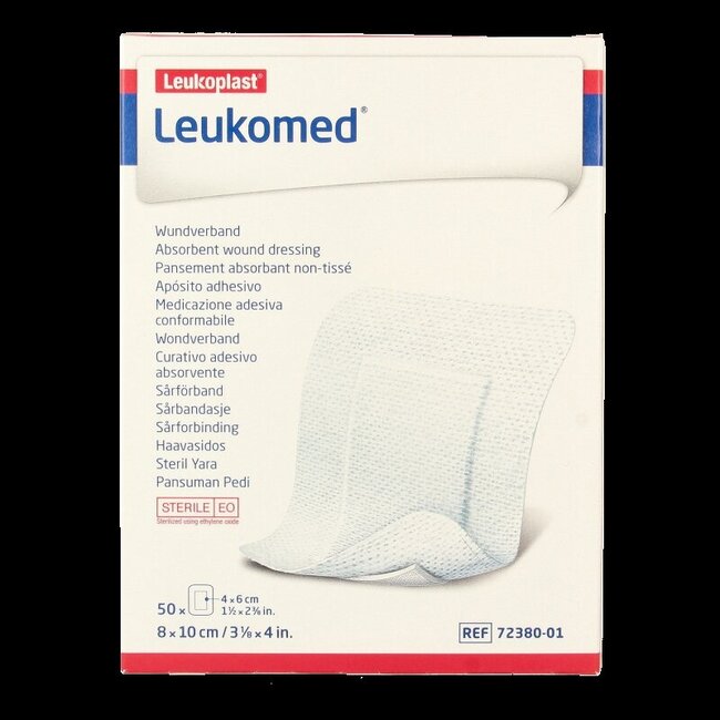 Wondverband 8.0 x 10cm steriel 50 Stuks