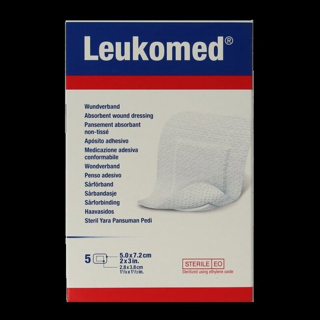 Wondverband 7.2 x 5cm steriel 5 Stuks
