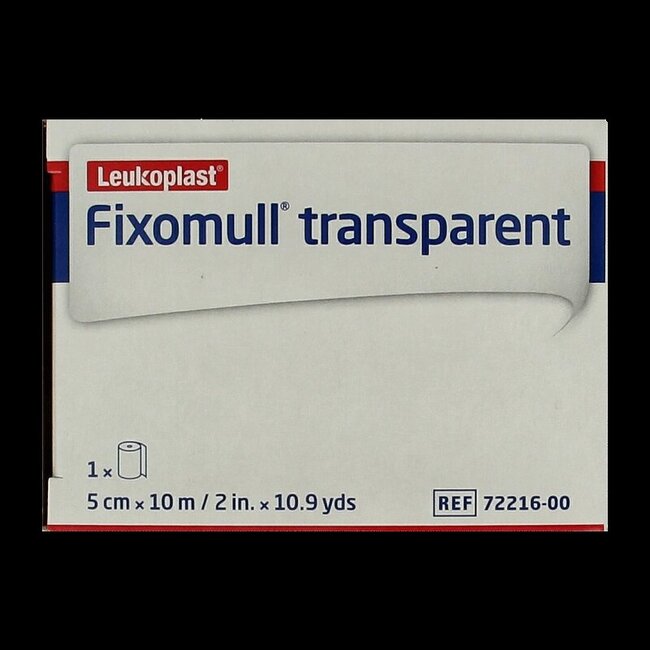 Fixomull Transparent 10m x 5cm 7221600  1 Stuks
