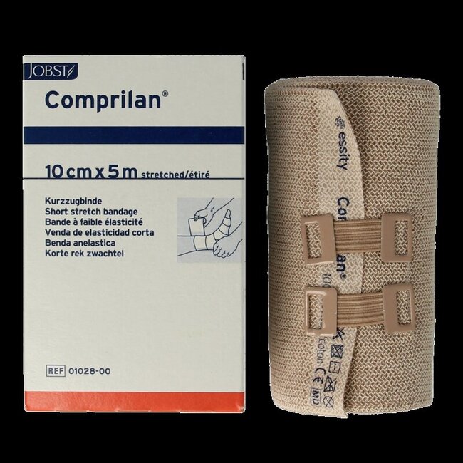 Comprilan Korte rek zwachtel 5m x 10cm 1 Stuks