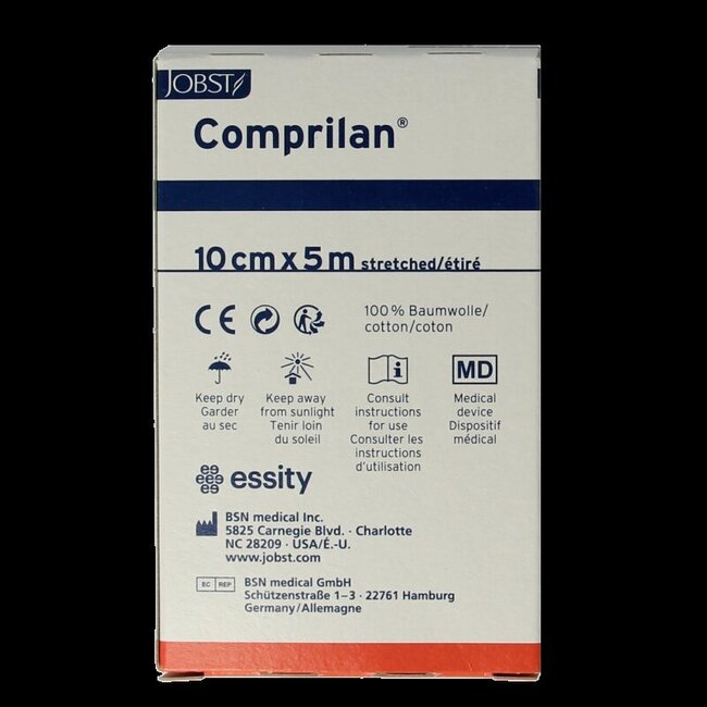 Comprilan Bande à allongement court 5 m x 10 cm 1 pièce