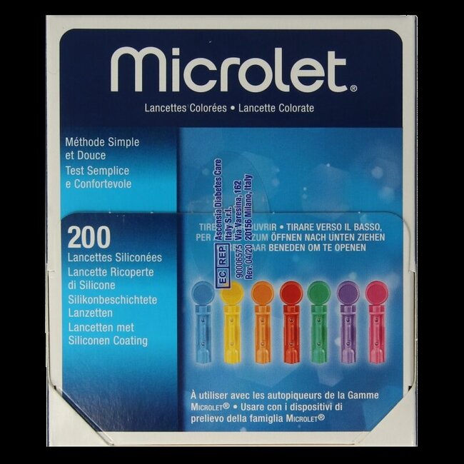 Microlet lancet gekleurd P6571 1 Stuks