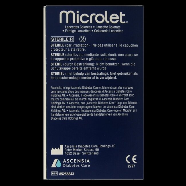Lancette colorée Bayer Microlet P6571 1 pièce
