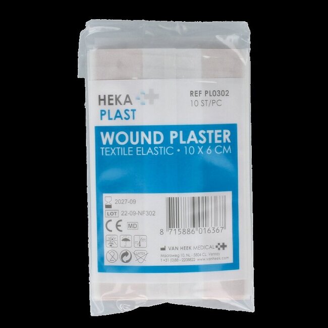 Heka Pansement adhésif 10 cm x 6 cm 10 pièces
