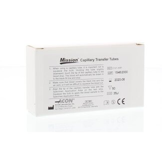 Mission Cholesterol capillary transfer tubes 50 Stuks