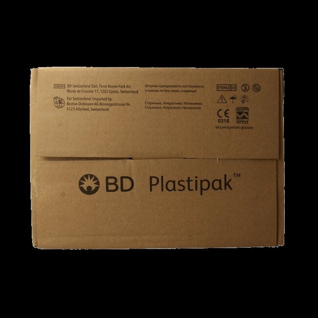 Becton Injectie spuit plastipak 50ml tip 60 Stuks