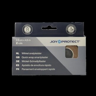 Joy2protect Snelpleisters huidskleur 2.5cm x 4.5m 2 Rol