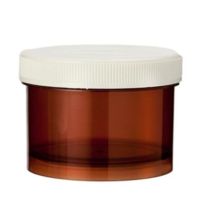 Tabletflacon 75ml bruin met dop 35 Stuks