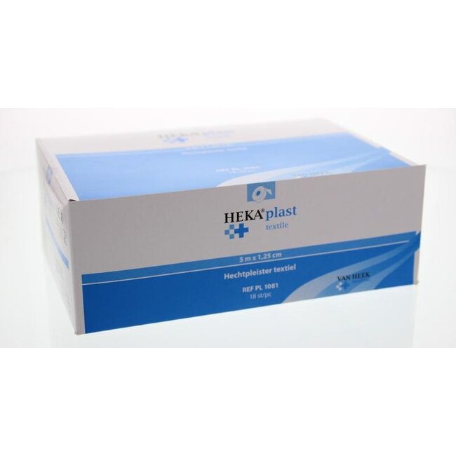 Hechtpleister textiel 5 x 1.25cm ring 18 Stuks