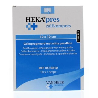 Hekapres Zalfkompres 10 x 10 10 Stuks