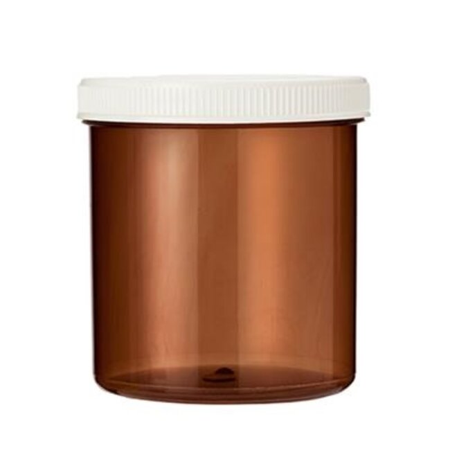 Tabletflacon 250ml bruin met dop 24 Stuks