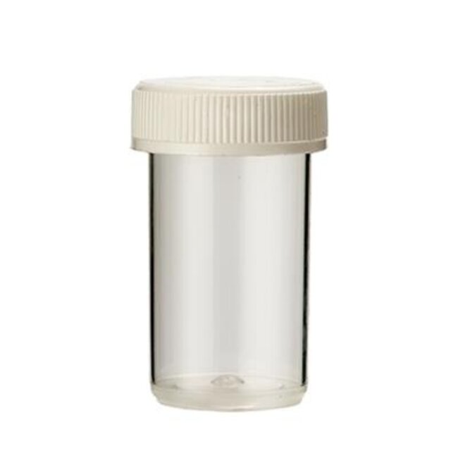 Tabletflacon 15ml transparant met dop 176 Stuks