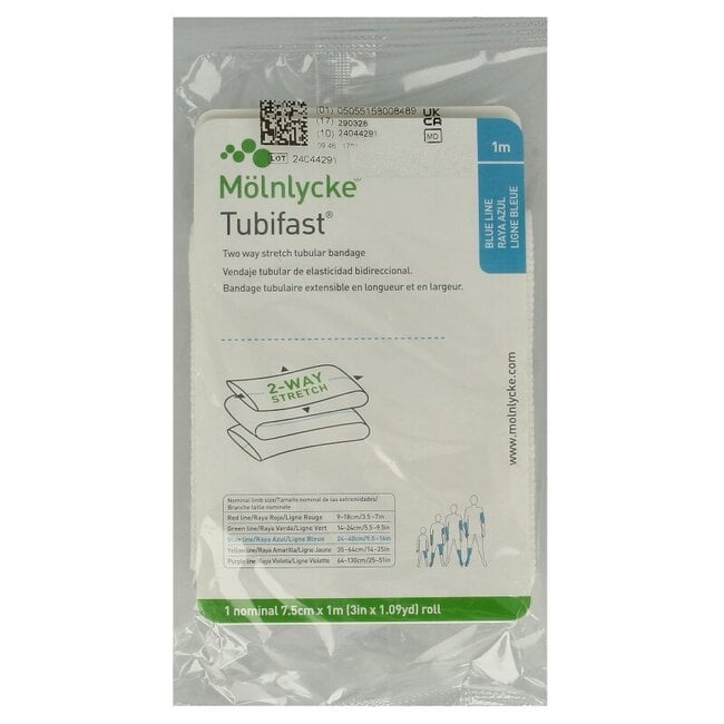 Tubifast blauw 1 Meter