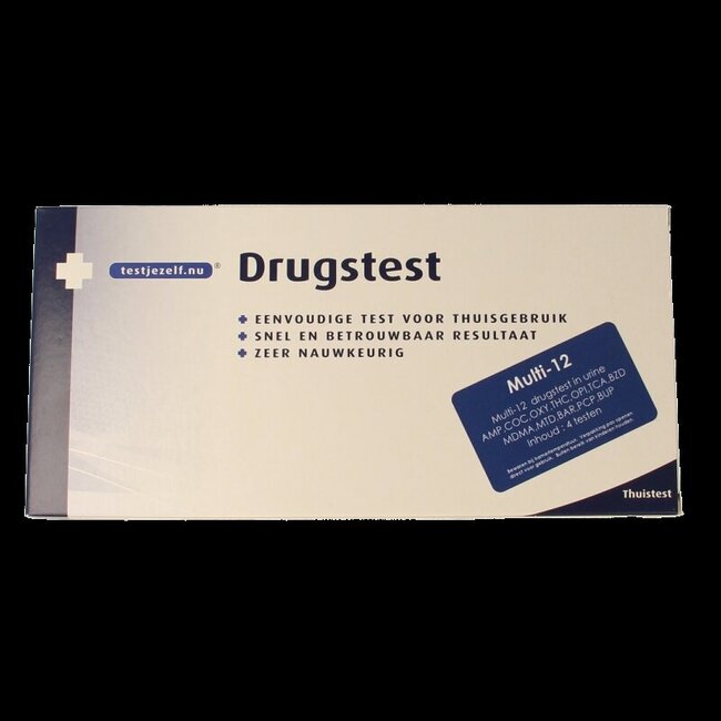 Multidrugtest 12 urine 4 Stuks