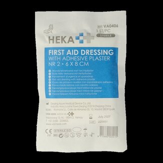 Heka Pansement compressif Heka n° 2 avec sparadrap 6 x 8 cm 1 pièce