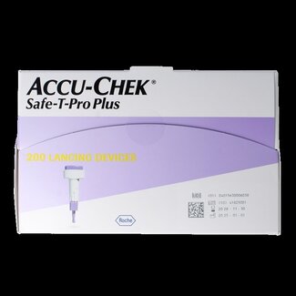 Accu-Chek Lancettes Accu-Chek Safe-T-Pro Plus, 200 pièces