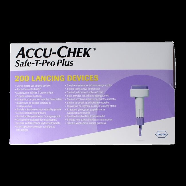 Lancettes Accu-Chek Safe-T-Pro Plus, 200 pièces