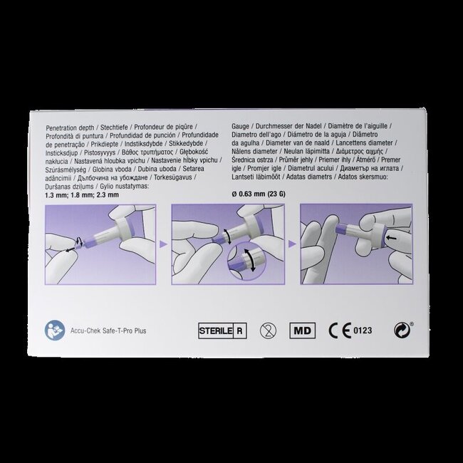 Accu-Chek Safe T-pro plus lancetten 200 Stuks