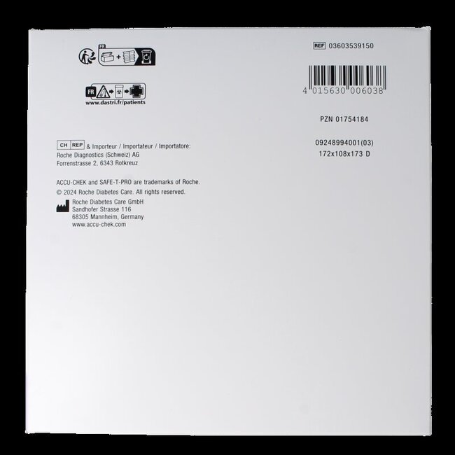 Accu-Chek Safe T-pro plus lancetten 200 Stuks