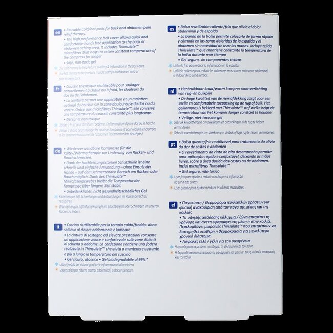 Nexcare Cold hot belt rug buik S/M 1 Stuks