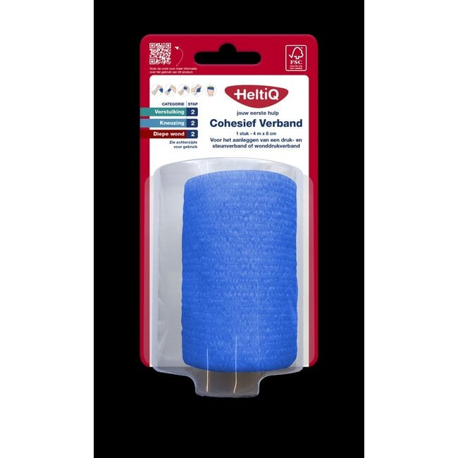Cohesief verband 4m x 8cm 1 Stuks