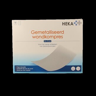 Heka Klein Petite compresse Heka métallisée 10 x 12 cm stérile 10 pièces