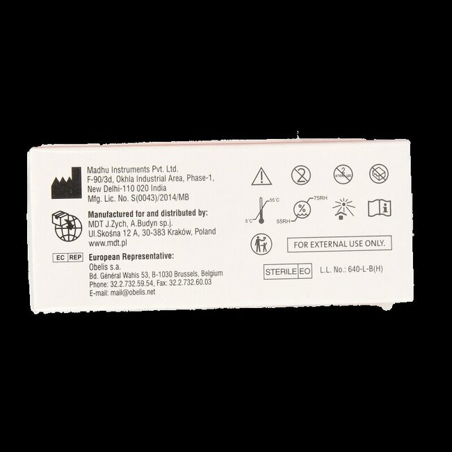 Bandelettes de fluorescéine Bausch & Lomb Bio glo, 100 unités