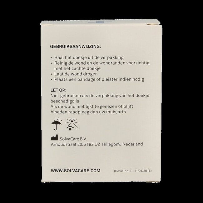 Solvacare Wondreinigingsdoekjes steriel 10 Stuks