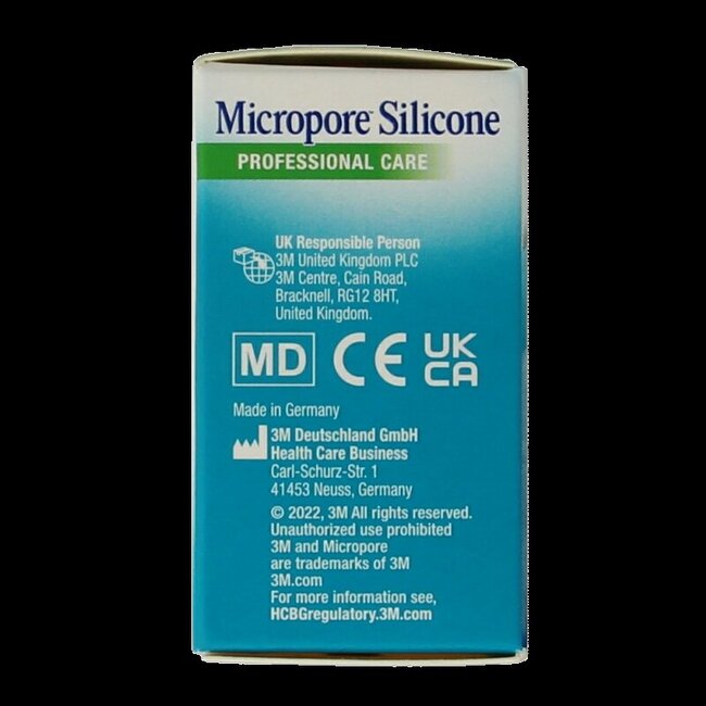Sparadrap silicone 3M Micropore 2,5 cm x 5 m, 1 unité