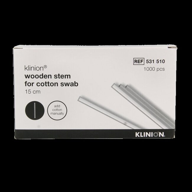 Porte-coton Medispo en bois nu 15 cm 1000 pièces