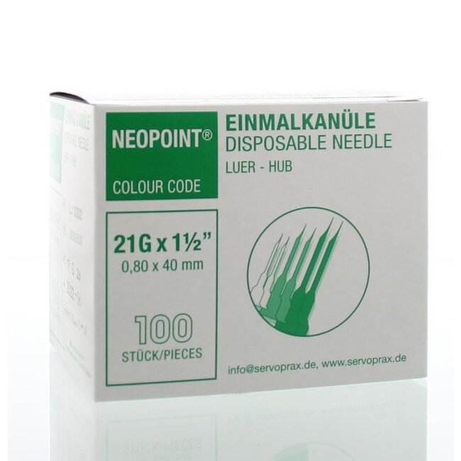 Injectienaald steriel 0.8 x 40 100 Stuks