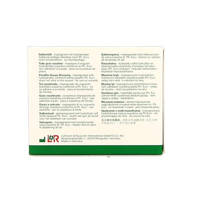 Lomatuell H gaasverband 5cm x 5cm 10 Stuks