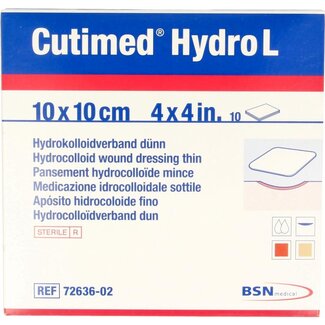 Cutimed Cutimed Hydro L 10 x 10cm 10 Stuks