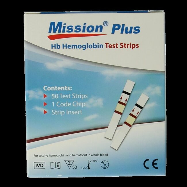 Hematocriet HB+ meter strips  50 Stuks