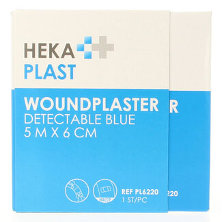 Hekaplast Hekaplast Dispenser 5m x 6cm detectable 1 Stuks