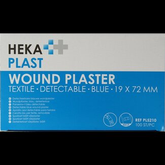 Hekaplast Pleister detectable 19 x 72 100 Stuks