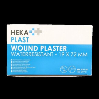 Hekaplast Pleister water resistent 19 x 72 100 Stuks