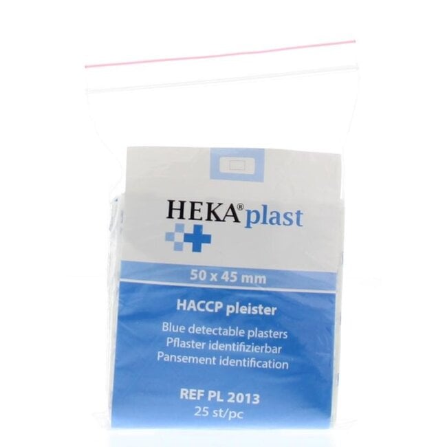 HACCP pleisters blauw 50 x 45mm 25 Stuks
