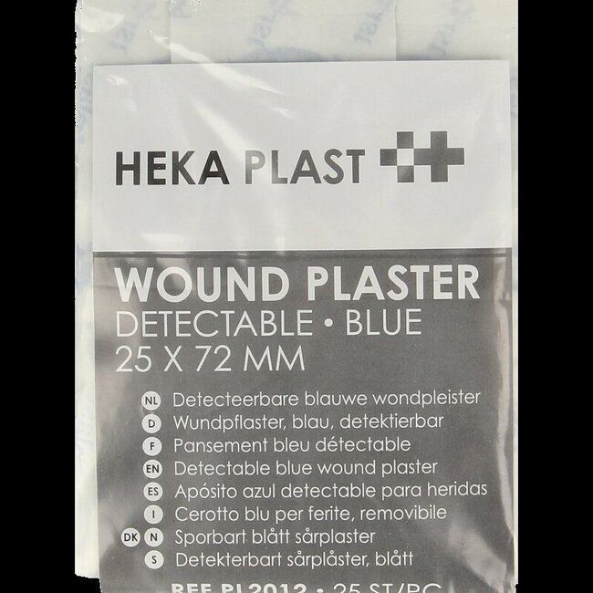 Pleisters blauw 72 x 25mm 25 Stuks