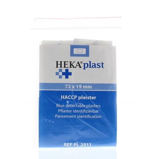 Heka HACCP pleisters blauw 72 x 19mm 25 Stuks
