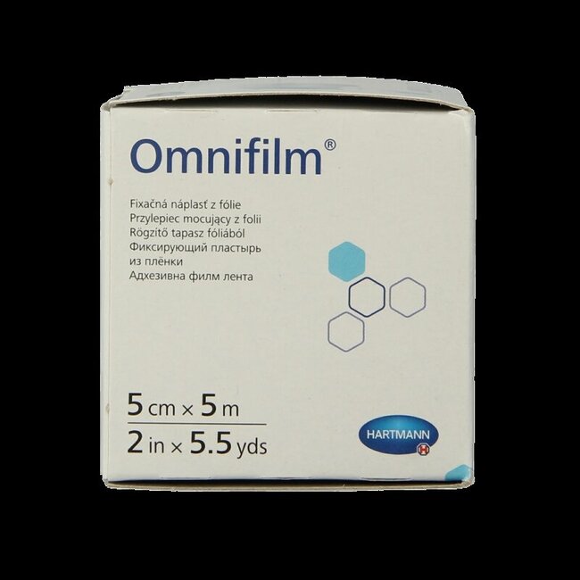 Hartmann Omnifilm sparadrap de fixation transparent 5 m x 5 cm 1 pièce