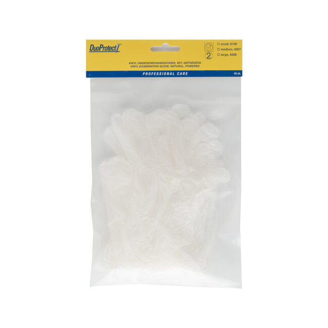 Handschoen vinyl medium 10 Stuks