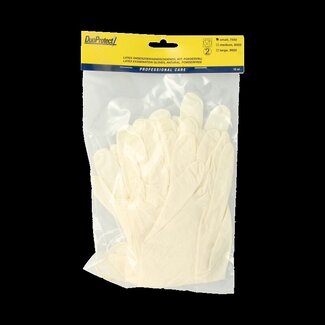 Duoprotect Handschoen latex poedervrij S 10 Stuks