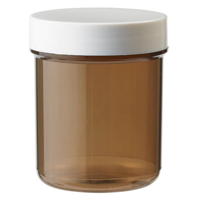 Plastobel tabletfles bruin gedopt 70ml 56 Stuks